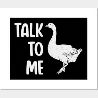 Talk to me bird (mono) Posters and Art